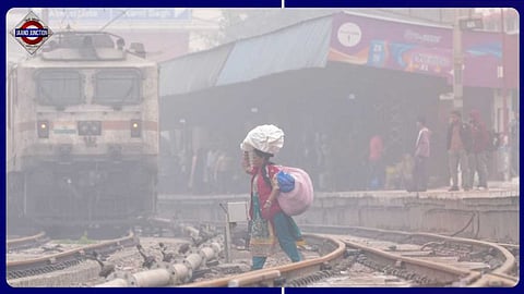 Over 15 trains en route to Delhi delayed due to dense fog.