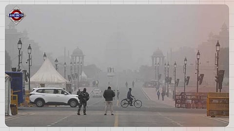 Orange warning in Delhi for thick fog.