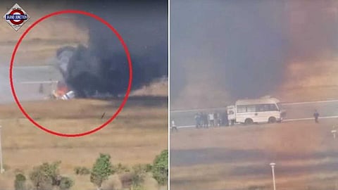 A Coast Guard Advanced Light Helicopter crashed at Porbandar Airport in Gujarat.