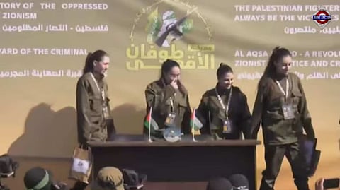 4 Israeli women soldiers, captive for 477 days, released by Hamas