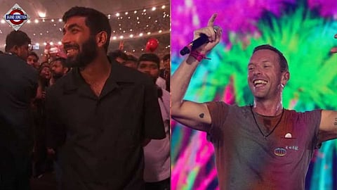 Jasprit Bumrah attends Coldplay concert in Ahmedabad.