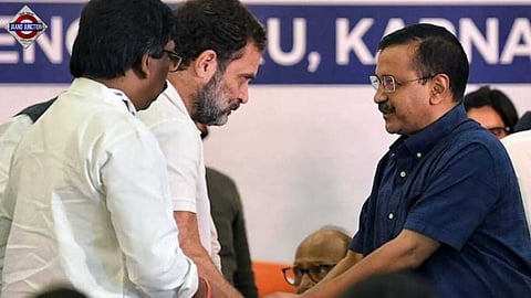 Rahul Gandhi attacks his INDIA bloc ally Arvind Kejriwal ahead of Delhi polls.