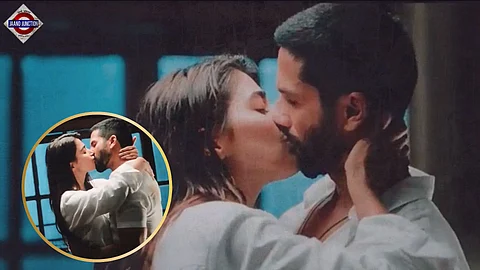 Shahid Kapoor and Pooja Hegde sharing a steamy kiss for about 23 seconds