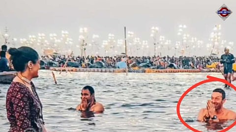 Watch: Chris Martin takes holy dip at Sangam at Maha Kumbh goes viral