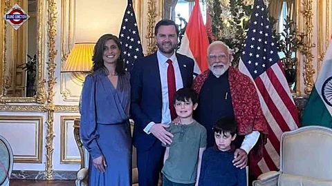 PM meets JD Vance's family in Paris.