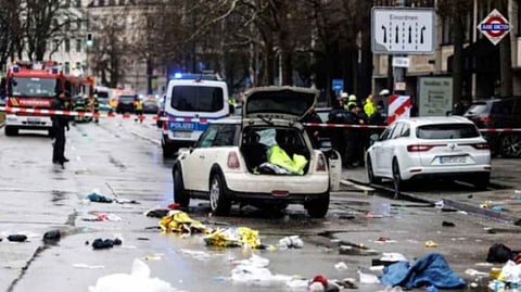 15 injured after car drives into crowd in Germany's Munich