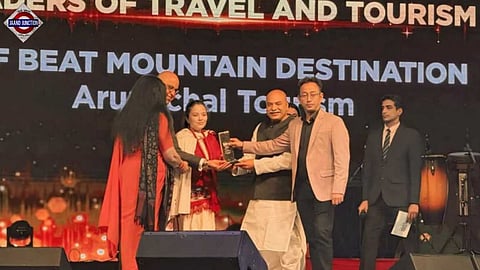Arunachal Pradesh Wins “Leader in Offbeat Mountain Destination” Award at Tourism Festival 2025.