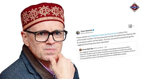 Kashmiri MBBS student ragged in Karnataka, Omar Abdullah writes to Siddaramaiah
