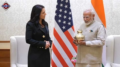 PM Modi met US Intelligence Chief Tulsi Gabbard in Delhi.