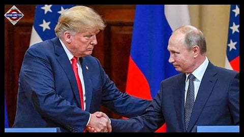 US President Donald Trump with his Russian counterpart Vladimir Putin.