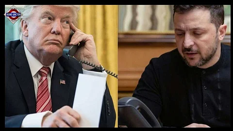 US President Donald Trump and Ukrainian President Volodymyr Zelenskyy have begun their call.
