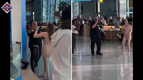 Naked Woman Bites, Stabs People With Pencil At Texas Airport.
