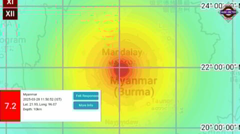 Earthquake Of Magnitude 7.2 Jolts Myanmar, Tremors Felt in Delhi-NCR