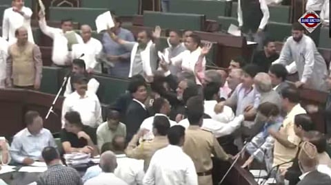Waqf Act rocks J&K Assembly, chaos and sloganeering as MLAs tear copies of law