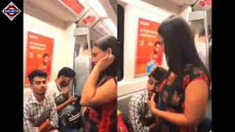 As the boy's head began to lean forward, a girl standing nearby noticed and gently supported him.