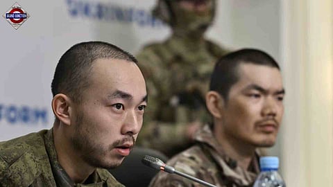 Chinese prisoners of war in Ukraine.