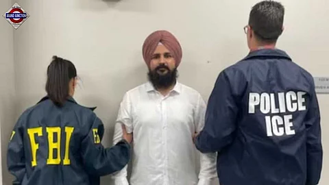 Harpreet Singh, a wanted gangster, arrested in the US by FBI.
