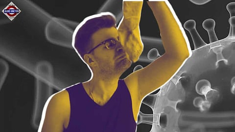 The man responded well to antifungal treatment.