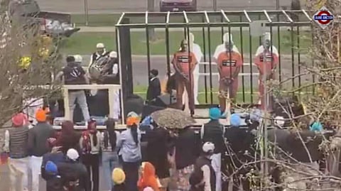 Caged effigies of PM Modi, Amit Shah, Jaishankar paraded at Khalistan event in Canada