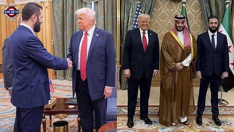 Trump meets Syrian President al-Sharaa, praises him.