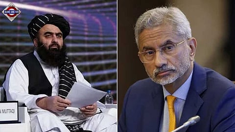 External Affairs Minister S Jaishankar and Taliban Foreign Minister Amir Khan Muttaqi.