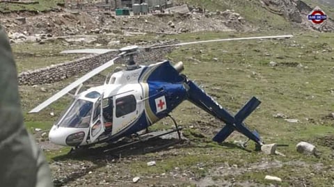 Narrow Escape For Helicopter Ambulance During Kedarnath Emergency Landing