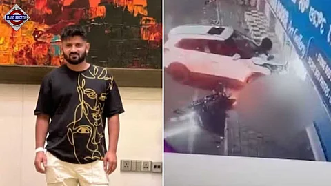 The victim Sanjay after two days of the hit-and-run.