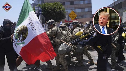 Trump warns protesters against spitting on police or soldiers in LA.