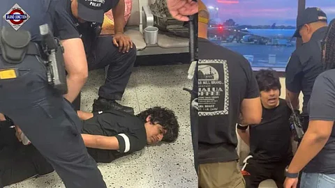 Indian student handcuffed, deported.