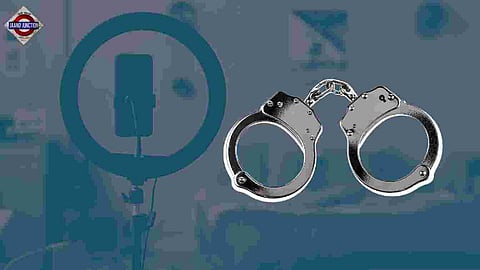 Hyderabad couple arrested for live streaming sexual acts for money.