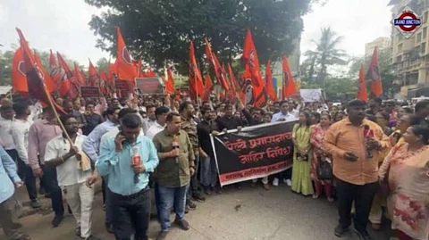 MNS Rally Sparks Language Tensions in Thane; Workers Detained Amid Heavy Police Presence