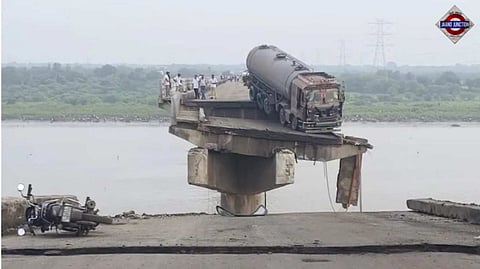 Bridge Collapse in Gujarat Claims Three Lives, Vehicles Plunge into River