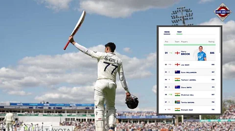 Shubman Gill Surges to Sixth in ICC Test Rankings, Harry Brook Claims Top Spot