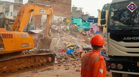 Three Buildings Collapse Near Sadar Bazaar During Delhi Metro Work, One Dead