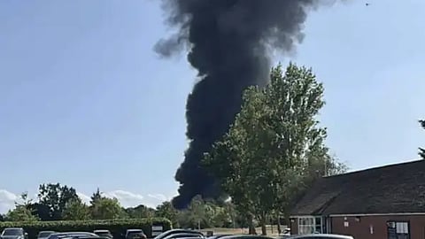 Fireball in Sky as Plane Crashes After Takeoff in London