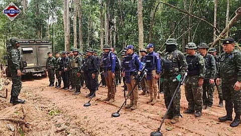 Thailand declares martial law in 8 border districts.