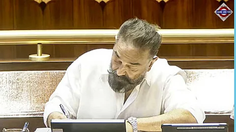 Kamal Haasan makes Parliament debut, takes oath in Tamil as Rajya Sabha MP