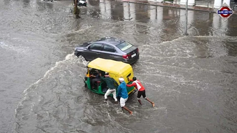 Heavy rain batters Delhi, waterlogging paralyses city; airlines issue advisory
