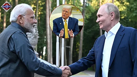 Donald Trump again slams India, via Russia