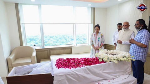 PM Modi Pays Tribute to Shibu Soren, Offers Condolences to Hemant Soren