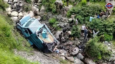 3 CRPF jawans killed, many injured as bus with 23 plunges into gorge in J&K