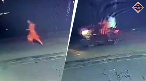 Balrampur Shock: CCTV Captures Specially-Abled Woman Running for Life as Bikers Chase and Gang-Rape Her Near Police Post