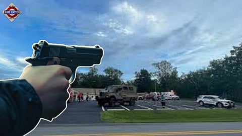 Law enforcement responds to a shooting situation in Gretna, Virginia.