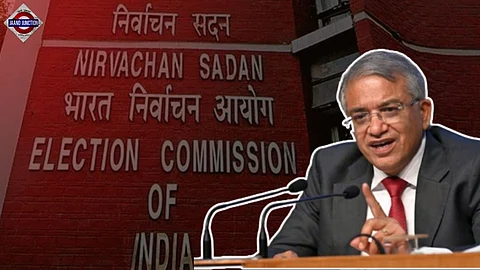 Chief Election Commissioner Gyanesh Kumar addresses a press conference, in New Delhi, Sunday.