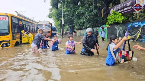 Mumbai Rains: City Faces Heavy Downpour, Train Delays and School Closures