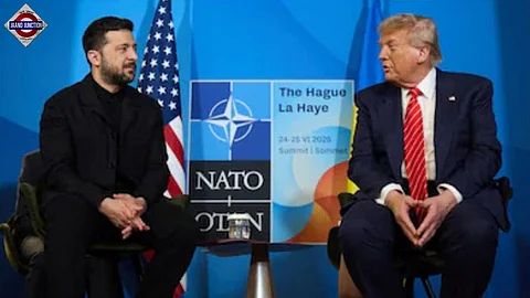 US President Donald Trump and Ukraine's Volodymyr Zelenskyy.