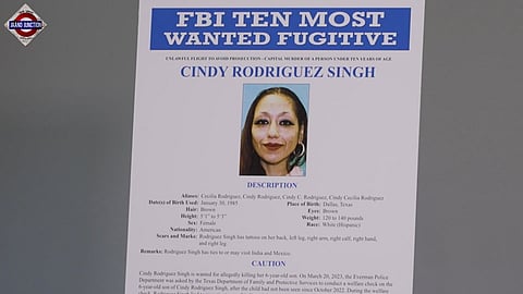 FBI, in coordination with Indian authorities, arrests Cindy Rodriguez Singh.