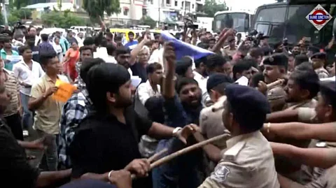 Massive Protest In Ahmedabad Over School Murder, Over 500 Booked For Vandalism