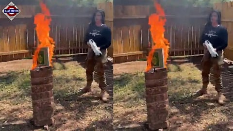 Burns Quran in campaign video