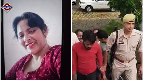 Victim Rani, and accused Arun in police custody